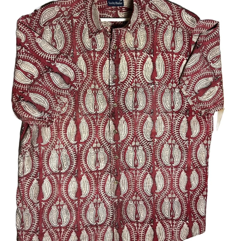 Stanley Blacker VTG Mens XL Short Sleeve Shirt